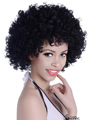 Short Kinky Curly Afro Wig for Women Synthetic Heat Resistant Wigs Funny Party Cosplay Hair