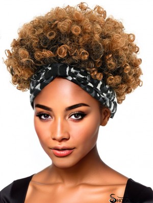 Headband Wig Kinky Curly Wigs for Black Women Short curly wig