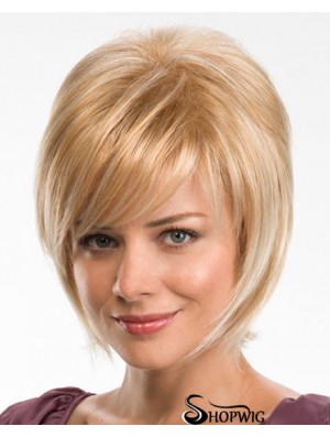 Straight Layered 10 inch Blonde Fabulous Synthetic Wigs