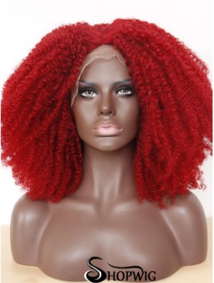 Comfortable 14 inch Long Kinky Wigs For Black Women